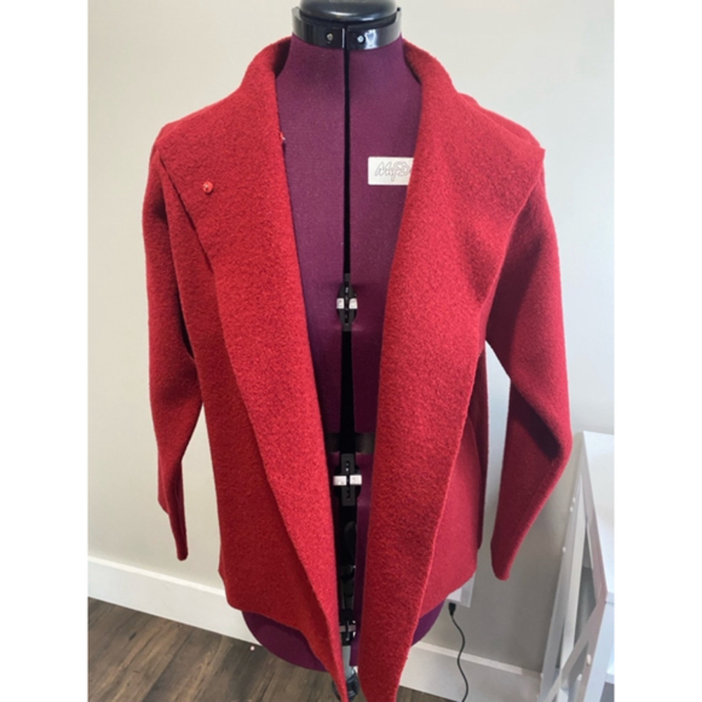 Eileen Fisher Wool Jacket Red Small